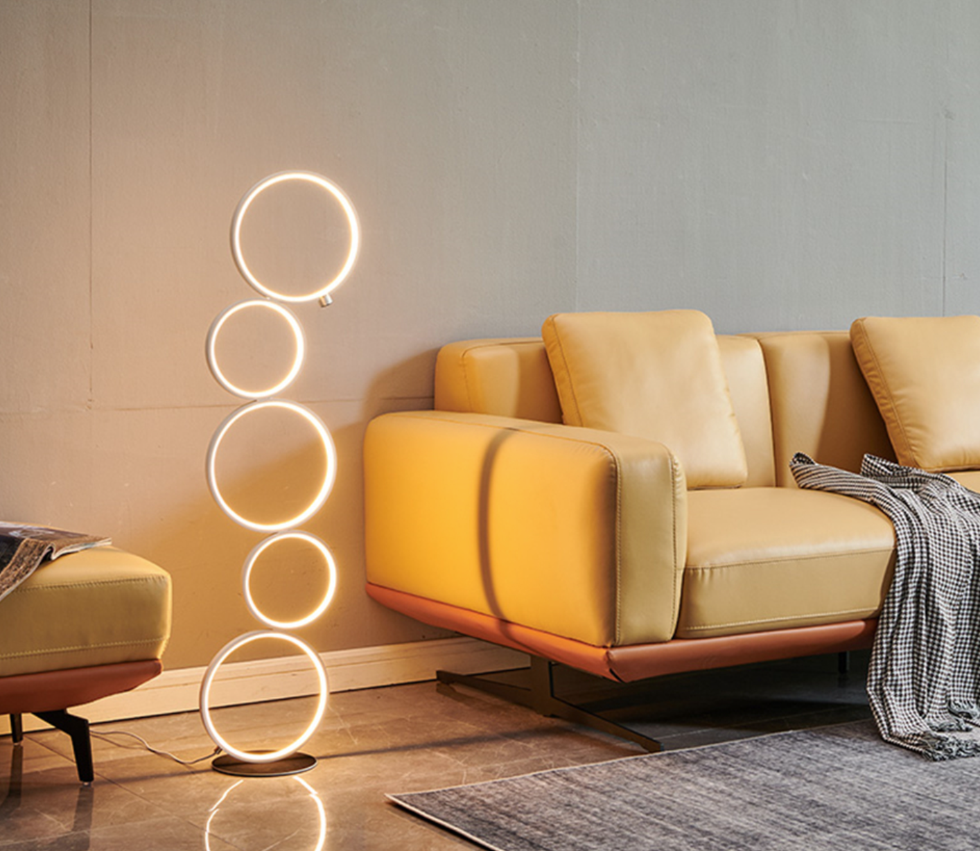 Modern LED light floor lamp